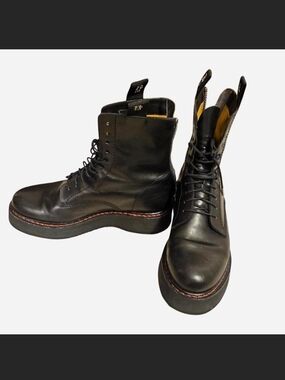 R13 Leather combat boots